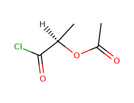 Molecular Structure of 53636-19-4 (Propanoyl chloride, 2-(acetyloxy)-, (2R)-)