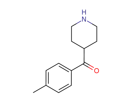 Molecular Structure of 74130-04-4 (4-(4-METHYLBENZOYL)-PIPERIDINE)