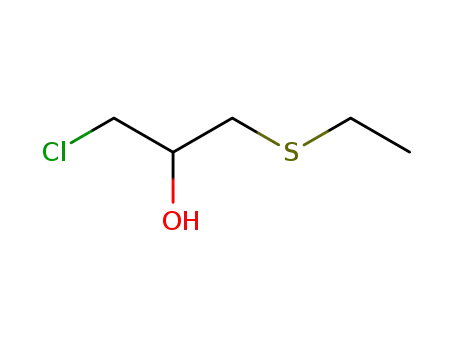 Molecular Structure of 23451-67-4 (1-chloro-3-(ethylsulfanyl)propan-2-ol)