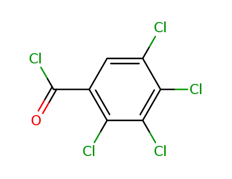 Molecular Structure of 42221-52-3 (2,3,4,5-Tetrachlorobenzoyl chloride)