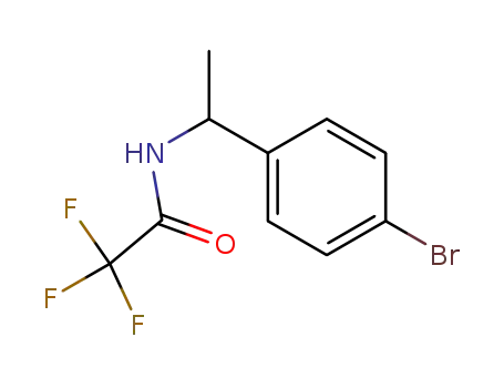 Molecular Structure of 871720-04-6 (Acetamide, N-[(1R)-1-(4-bromophenyl)ethyl]-2,2,2-trifluoro-)