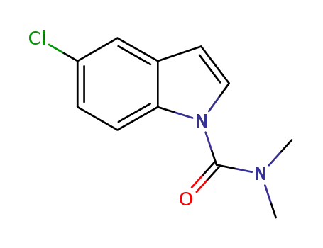 Molecular Structure of 1228117-71-2 (5-chloro-N,N-dimethyl-1H-indole-1-carboxamide)