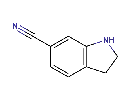 Molecular Structure of 15861-35-5 (2,3-DIHYDRO-1H-INDOLE-6-CARBONITRILE HYDROCHLORIDE)