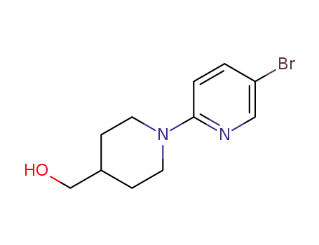Molecular Structure of 1248250-57-8 ([1-(5-bromopyridin-2-yl)piperidin-4-yl]methanol)