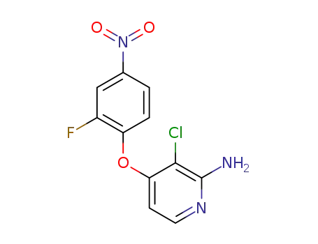 3-chloro-4-(2-fluoro-4-nitrophenyloxy)pyridine-2-amine
