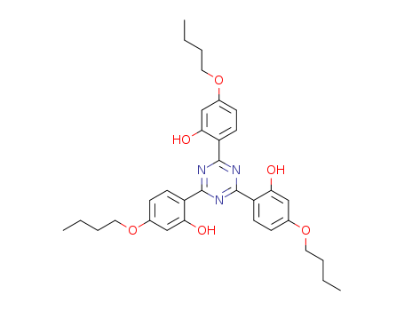 3135-19-1,2,4,6-Tris(2Hydroxy-4Butoxyphengl)-1,3,5-Triazine,Phenol,2,2',2''-s-triazine-2,4,6-triyltris[5-butoxy- (7CI,8CI);2,4,6-Tri(4'-butoxy-2'-hydroxyphenyl)-triazine