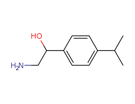 Molecular Structure of 91339-24-1 (Benzenemethanol, a-(aminomethyl)-4-(1-methylethyl)-)