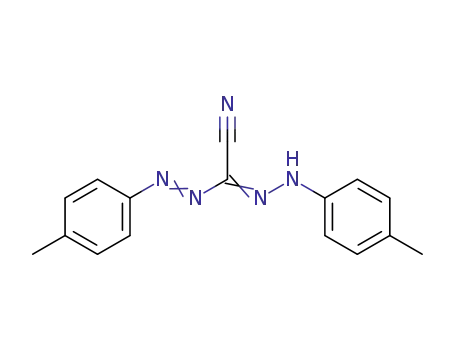 Molecular Structure of 7014-14-4 (3-Cyano-1,5-di-p-tolylformazan, 90%)