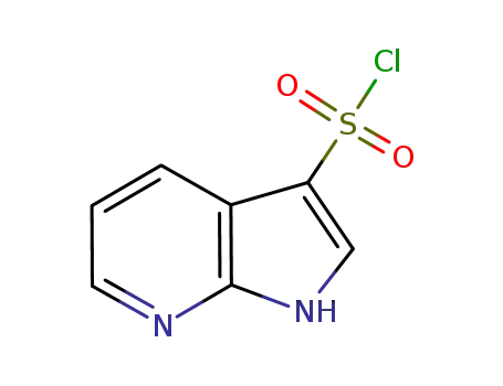 Molecular Structure of 1001412-59-4 (1H-Pyrrolo[2,3-b]pyridine-3-sulfonyl chloride)