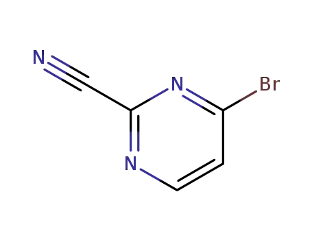 Molecular Structure of 1160995-48-1 (4-Bromopyrimidine-2-carbonitrile)