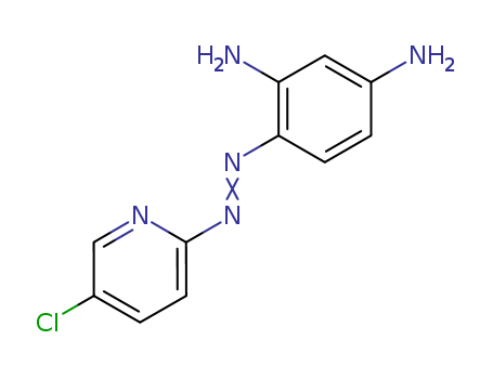 33006-91-6,4-(5-CHLORO-2-PYRIDYLAZO)-1,3-PHENYLENEDIAMINE,1,3-Benzenediamine,4-[(5-chloro-2-pyridinyl)azo]- (9CI); m-Phenylenediamine,4-[(5-chloro-2-pyridyl)azo]- (8CI);4-(5-Chloro-2-pyridylazo)-1,3-diaminobenzene;5-Chloro-2-[(2,4-diaminophenyl)azo]pyridine; 5-Cl-PADAB