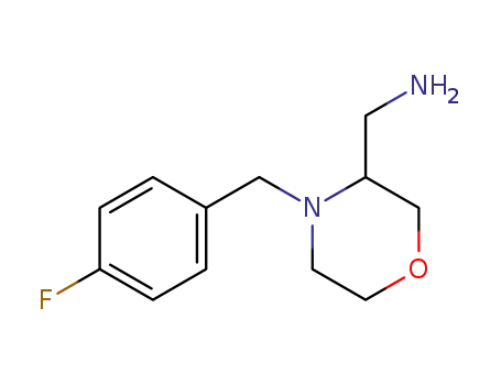 Molecular Structure of 174561-70-7 (3-Aminomethy-4-(4-fluorobenzyl)morpholine)