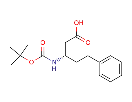 Molecular Structure of 218608-84-5 (BOC-(S)-3-AMINO-5-PHENYL-PENTANOIC ACID)