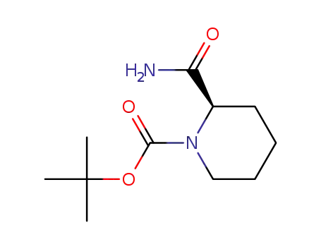Molecular Structure of 848488-91-5 ((R)-1-N-BOC-PIPECOLAMIDE)