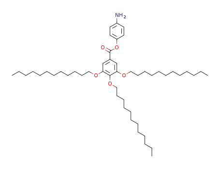 Molecular Structure of 593280-04-7 (Benzoic acid, 3,4,5-tris(dodecyloxy)-, 4-aminophenyl ester)