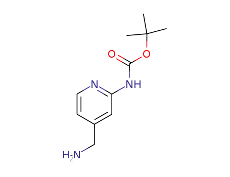 Molecular Structure of 639091-78-4 ((4-AMINOMETHYL-PYRIDIN-2-YL)-CARBAMIC ACID TERT-BUTYL ESTER)