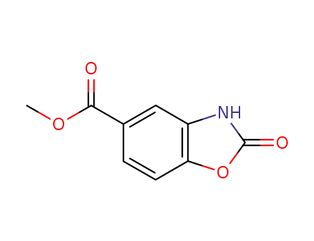Molecular Structure of 65422-70-0 (Methyl 2-oxo-2,3-dihydro-1,3-benzoxazole-5-carboxylate)