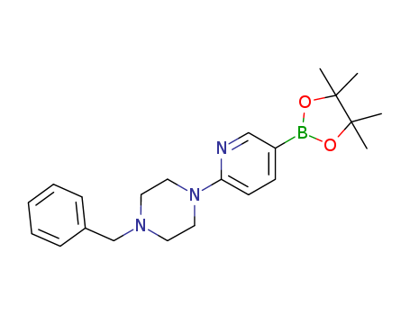 1-BENZYL-4-[5-(4,4,5,5-TETRAMETHYL-[1,3,2]-DIOXABOROLAN-2-YL)PYRIDIN-2-YL]PIPERAZINE