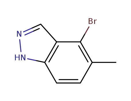 Molecular Structure of 926922-40-9 (4-Bromo-5-methyl-1H-Indazole)