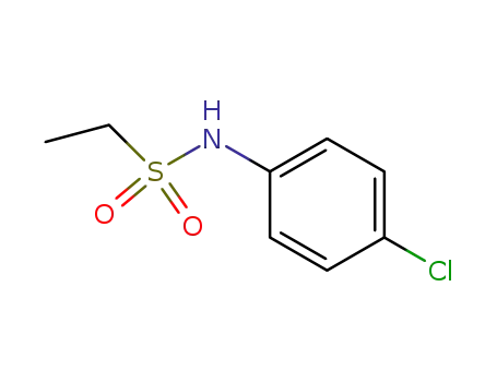 Molecular Structure of 60901-27-1 (N-(4-chlorophenyl)ethanesulfonamide)