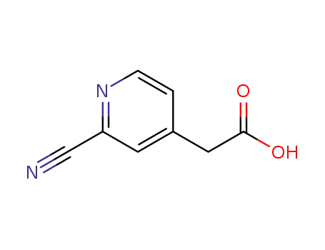 Molecular Structure of 502509-05-9 (2-CYANO-4-PYRIDINE ACETIC ACID)