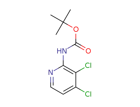 Molecular Structure of 1203499-43-7 (tert-Butyl 3,4-dichloropyridin-2-ylcarbamate)