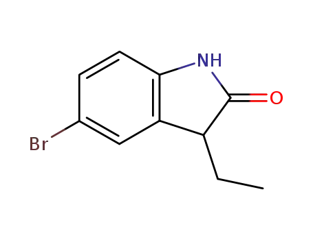 Molecular Structure of 304876-05-9 (5-BROMO-3-ETHYL-1,3-DIHYDRO-INDOL-2-ONE)