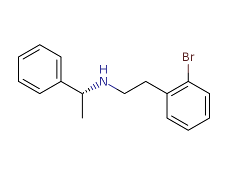 Molecular Structure of 194723-99-4 (Benzeneethanamine, 2-bromo-N-(1-phenylethyl)-, (R)-)