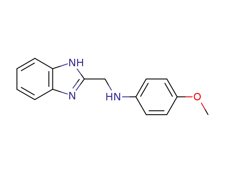 Molecular Structure of 73259-41-3 (N-(1H-benzimidazol-2-ylmethyl)-4-methoxyaniline)