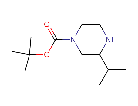 Molecular Structure of 502649-32-3 (1-Boc-3-isopropyl-piperazine)