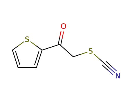 Molecular Structure of 43045-25-6 (Thiocyanic acid, 2-oxo-2-(2-thienyl)ethyl ester)