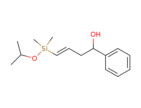 Molecular Structure of 119093-12-8 ((3E)-4-[isopropoxy(dimethyl)silyl]-1-phenylbut-3-an-1-ol)