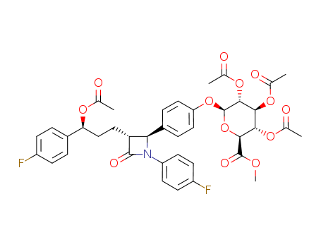 3-O-Acetyl Ezetimibe 2,3,4-Tri-O-acetyl--D-glucuronide Methyl Ester