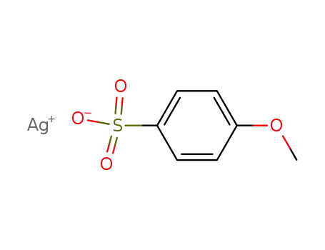 Molecular Structure of 39938-08-4 (Benzenesulfonic acid, 4-methoxy-, silver(1+) salt)