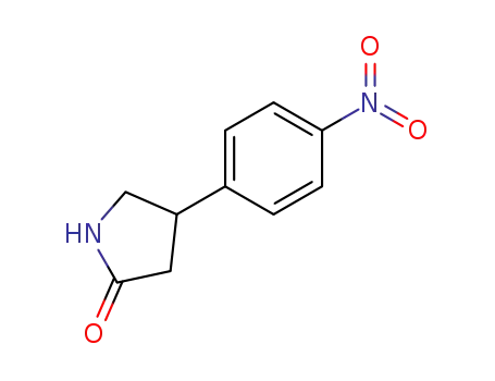 Molecular Structure of 22482-47-9 (4-(4-Nitrophenyl)pyrrolidin-2-one)