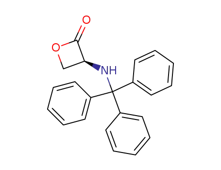 Molecular Structure of 88109-06-2 ((S)-3-(TRITYLAMINO)-2-OXETANONE)