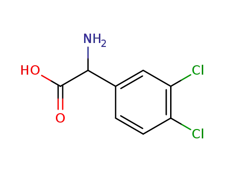Molecular Structure of 128349-50-8 (AMINO-(3,4-DICHLORO-PHENYL)-ACETIC ACID)