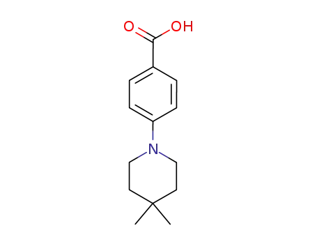 Molecular Structure of 406233-26-9 (4-(4,4-DIMETHYL-PIPERIDIN-1-YL)-BENZOIC ACID)