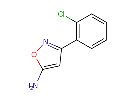 Molecular Structure of 27025-74-7 (3-(2-CHLORO-PHENYL)-ISOXAZOL-5-YLAMINE)