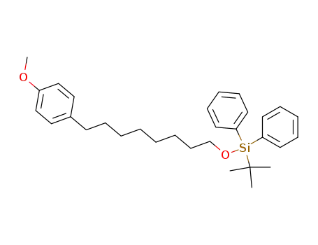 Molecular Structure of 139140-57-1 (Silane, (1,1-dimethylethyl)[[8-(4-methoxyphenyl)octyl]oxy]diphenyl-)