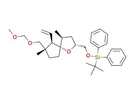 (-)-tert-butyl-[(2R,4S,5S,6R,7S)-7-methoxymethoxymethyl-4,7-dimethyl-6-vinyl-1-oxaspiro[4.4]non-2-ylmethoxy]diphenylsilane