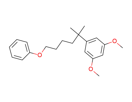Benzene, 1-(1,1-dimethyl-5-phenoxypentyl)-3,5-dimethoxy-