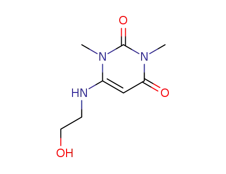 6-(2-Hydroxyethylamino)-1,3-dimethyl-1H-pyrimidine-2,4-dione
