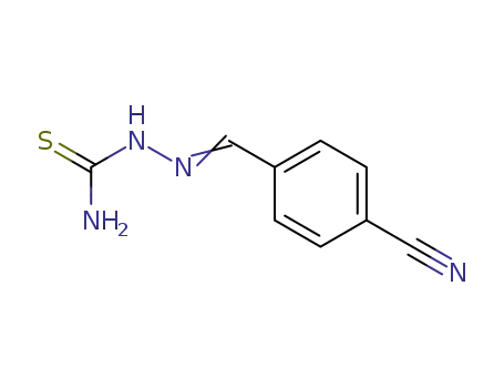 Molecular Structure of 22043-24-9 (2-(4-CYANOBENZYLIDENE)HYDRAZINE-1-CARBOTHIOAMIDE)