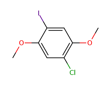 Molecular Structure of 90064-46-3 (1-CHLORO-4-IODO-2,5-DIMETHOXYBENZENE)