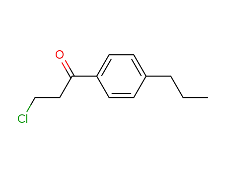 Molecular Structure of 91767-35-0 (1-Propanone, 3-chloro-1-(4-propylphenyl)-)