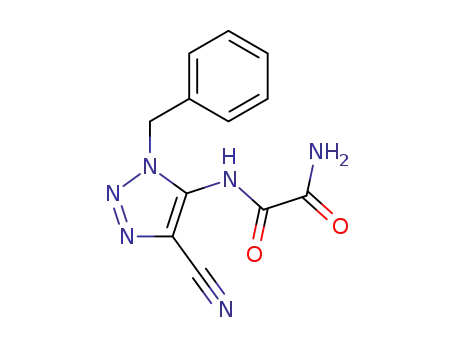 Molecular Structure of 77976-40-0 (N-(1-benzyl-4-cyano-1H-1,2,3-triazol-5-yl)ethanediamide)