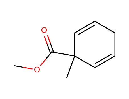 Molecular Structure of 59034-54-7 (2,5-Cyclohexadiene-1-carboxylic acid, 1-methyl-, methyl ester)