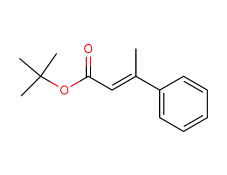 Molecular Structure of 75814-56-1 (2-Butenoic acid, 3-phenyl-, 1,1-dimethylethyl ester, (2E)-)