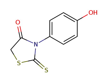 Molecular Structure of 21346-21-4 (3-(4-hydroxyphenyl)-2-sulfanylidene-thiazolidin-4-one)